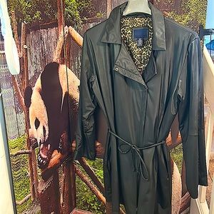 VENEZIA BLACK RAIN COAT  WOMAN SIZE 14/16